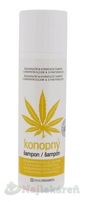 Medicprogress Cannabis Care konopný šampón with Hemp oil Olive oil D-panthenol 200 ml Medicprogress www.bohre.sk