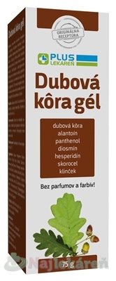 Medpharma dubová kôra gél 75 g Plus lekáreň www.bohre.sk