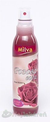 Milva RUŽOVÁ VODA s pumpičkou 200ml Milva www.bohre.sk