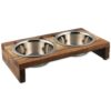 Misky Magic Cat nerez s dreveným stojančekom 2x400ml MAGIC CAT www.bohre.sk