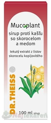 Mucoplant Sirup proti kašľu so skorocelom a medom 100 ml Mucoplant www.bohre.sk