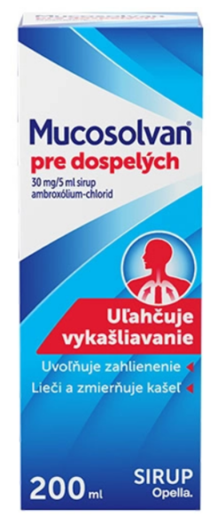 Mucosolvan pre dospelých sir. 1 x 200 ml/1200 mg Mucosolvan www.bohre.sk