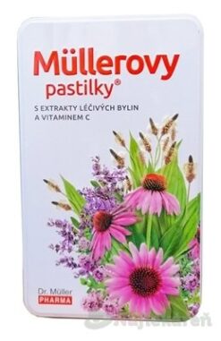 Müllerove Pastilky, Darčeková Zmes s bylinnými extraktmi a vitamínom C 200 g Dr. Müller Pharma www.bohre.sk