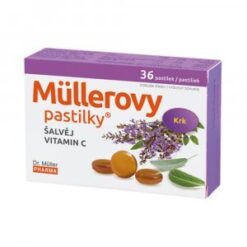 Müllerove pastilky so Šalviou a vitamínom C 30+6 past Dr. Müller Pharma www.bohre.sk
