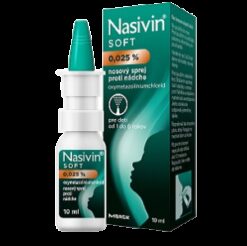 NASIVIN SOFT 0,025 % nosový sprej pre deti 10 ml Nasivin www.bohre.sk