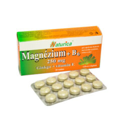NATURICA Magnezium 250 mg + B6 + Ginkgo + vitamín E 30 tabliet Naturica www.bohre.sk