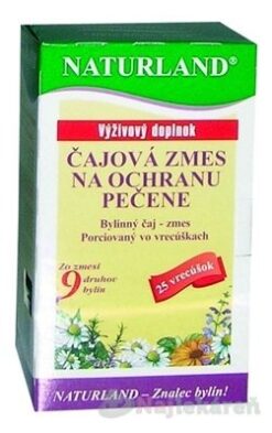 NATURLAND ČAJOVÁ ZMES NA OCHRANU PEČENE,  25x1,5g Naturland www.bohre.sk