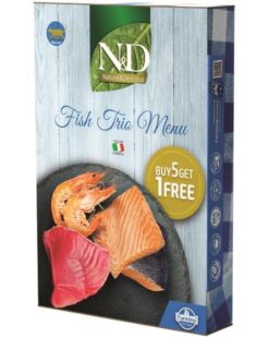 N&D cat tuna squid & shrimp 6 x 70 g Farmina www.bohre.sk