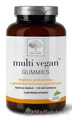 NEW NORDIC multi vegan GUMMIES multivitamínové želé 120ks NEW NORDIC www.bohre.sk
