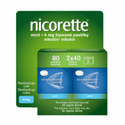 NICORETTE Mint 4mg lisované pastilky 2 x 40 ks NICORETTE www.bohre.sk