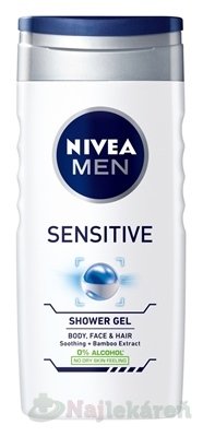 NIVEA MEN SPRCHOVÝ GÉL Sensitive 250ml NIVEA www.bohre.sk