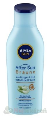 NIVEA SUN Mlieko po opaľovaní Bronze aloe vera a pro melanín extrakt 200 ml NIVEA www.bohre.sk