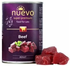 NUEVO cat Adult Beef konzervy pre mačky 6x400g Nuevo www.bohre.sk