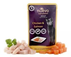NUEVO cat Adult Chicken & Salmon kapsičky pre mačky 16x85g Nuevo www.bohre.sk