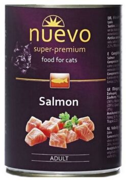 NUEVO cat Adult Salmon konzervy pre dospelé mačky 6x400g Nuevo www.bohre.sk
