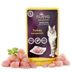 NUEVO cat Adult Sensitive Mono Turkey kapsičky pre mačky 16x85g Nuevo www.bohre.sk