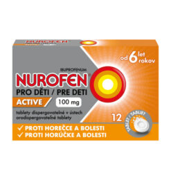 NUROFEN Active pre deti 100 mg 12 tabliet NUROFEN www.bohre.sk