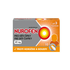 NUROFEN Čapíky pre deti 60 mg 10 kusov NUROFEN www.bohre.sk