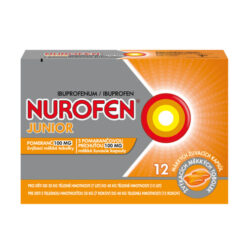 NUROFEN Junior s pomarančovou príchuťou 100 mg 12 kapsúl NUROFEN www.bohre.sk