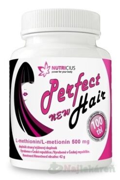 NUTRICIUS Perfect HAIR new Metionín na vlasy 100ks NUTRICIUS www.bohre.sk
