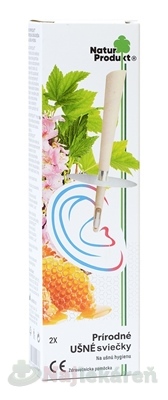 NaturPodukt prírodné ušné sviečky na ušnú hygienu 2ks NATUR PRODUKT www.bohre.sk