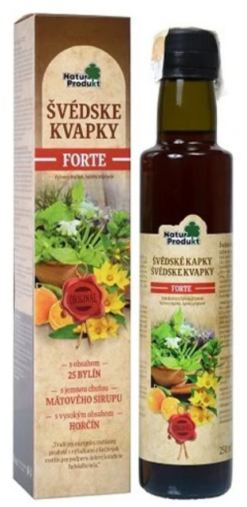 NaturProdukt ŠVÉDSKE KVAPKY Forte 250ml NATUR PRODUKT www.bohre.sk