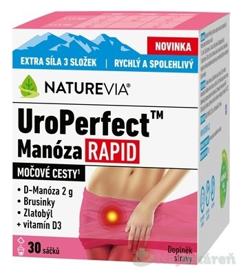 NatureVia UroPerfect Manóza Rapid 30 sáčků Swiss Naturevia www.bohre.sk