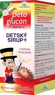 Natures Beta Glucan Detský sirup 100 ml Natures www.bohre.sk