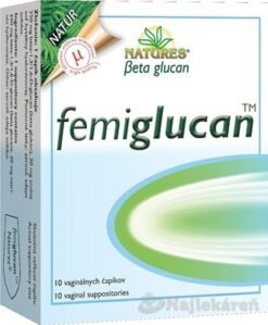 Natures Femiglucan vaginálne čapíky 10 ks Natures www.bohre.sk