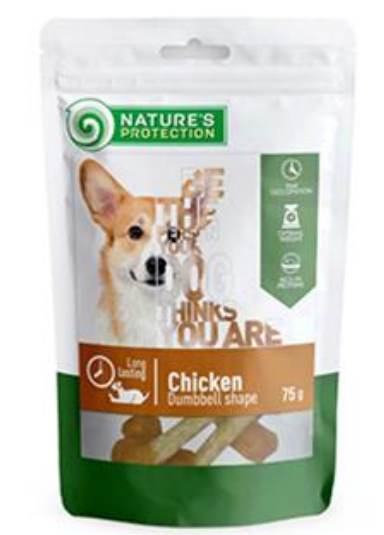 Natures P Snack pre psy s kuracím mäsom 12 x 75 g Natures Protection www.bohre.sk