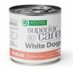 Nature's Protection Adult Superior care White Dog Adult salmon & tuna All Breeds soup 6 x 140ml Natures Protection www.bohre.sk