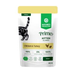 Natures Protection Prime cat kitten GF chicken&Turkey kapsička pre mačiatka 85 g Natures Protection www.bohre.sk