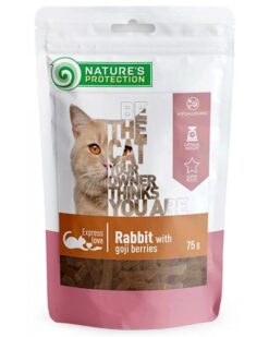 Natures Protection Snack cat rabbit with goji berries 75 g Natures Protection www.bohre.sk