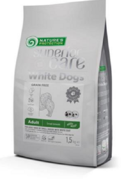 Natures Protection Superior care white dog GF adult Insect small breed granule pre psy 1,5kg Natures Protection www.bohre.sk