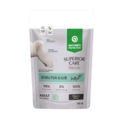 Natures Protection Superior care white dog adult GF white fish&krill kapsička pre psy 85 g Natures Protection www.bohre.sk