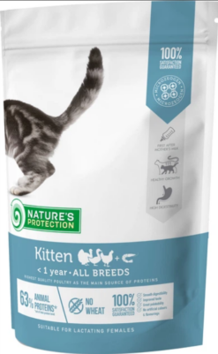 Natures Protection cat kitten poultry granule pre mačiatka 400 g Natures Protection www.bohre.sk