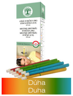 NaturheliX® sviečky detské Dúha10ks Detské sviečky | Sviečkovanie www.bohre.sk