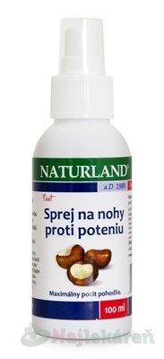 Naturland sprej na nohy proti poteniu 100 ml Naturland www.bohre.sk