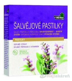 Naturprodukt Šalvějové pastilky 20 ks NATUR PRODUKT www.bohre.sk