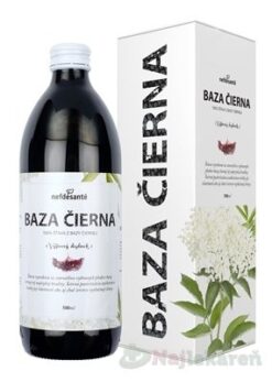 Nefdesante BAZA ČIERNA (100 % šťava z bazy čiernej s prídavkom vitamínu C 500 ml) 500 ml Nefdesanté www.bohre.sk