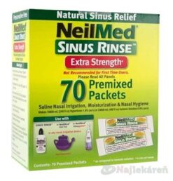 NeilMed SINUS RINSE hypertonický vrecúška na hygienu nosa, 70 ks NeilMed www.bohre.sk