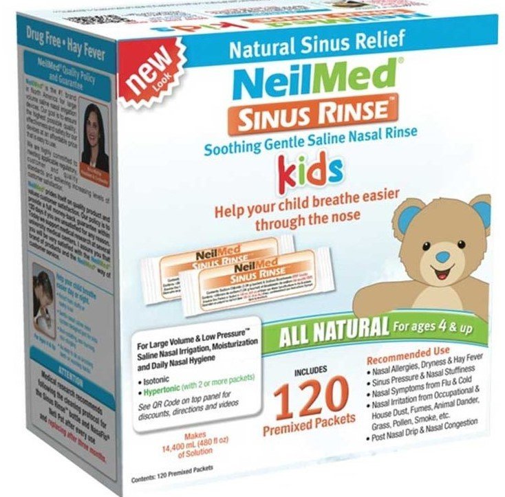 NeilMed Sinus Rinse Kids morská soľ na hygienu nosa fľaška 120 ml NeilMed www.bohre.sk