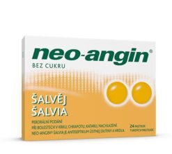 Neo-angin šalvia tvrdé pastilky 24 pastiliek Neo-Angin www.bohre.sk