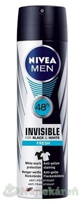 Nivea Men Invisible For Black & White Fresh deospray 150 ml NIVEA www.bohre.sk