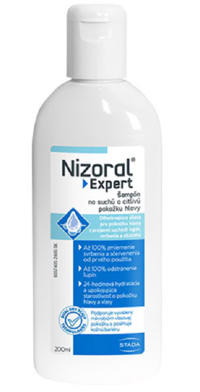 Nizoral Expert šampón na suchú a citlivů pokožku a vlasy 200 ml Nizoral www.bohre.sk