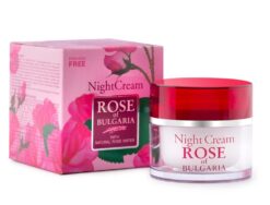 Nočný pleťový krém z ružovej vody Rose of Bulgaria 50 ml-TEST Rose of Bulgaria www.bohre.sk