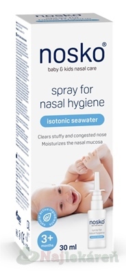 Nosko sprej na nosovú hygienu izotonická morská voda 30ml NOSKO www.bohre.sk