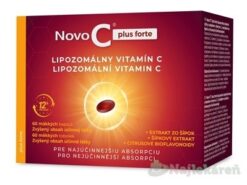 Novo C plus forte LIPOZOMÁLNY VITAMÍN C s extraktom zo šípok a citrusovými bioflavonoidmi, 60 ks Novo C www.bohre.sk