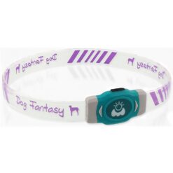 Obojok Dog Fantasy LED Svietiaci rôznofarebný nabíjací L 65cm DOG FANTASY www.bohre.sk