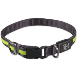 Obojok Dog Fantasy USB LED nylonový svietiaci S-M zelený 1,9x35-50cm DOG FANTASY www.bohre.sk
